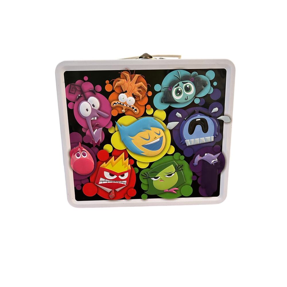 Disney Inside Out 2 Tin Lunch Box 8” X 7” X 4”